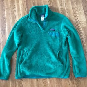 Patagonia women’s Snap T Pullover green size med